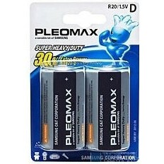 Батарейка Pleomax (LR20, 2 шт) - C0019254