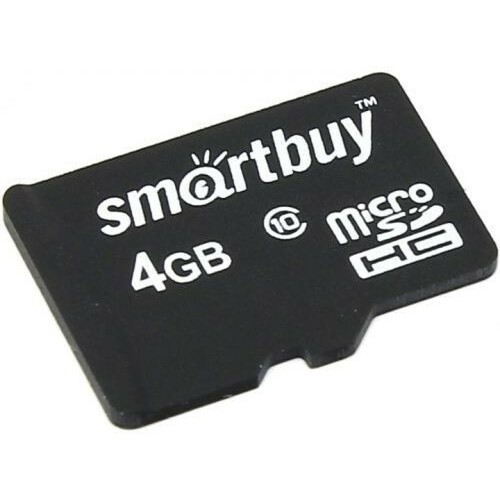 Карта памяти 4Gb MicroSD SmartBuy (SB4GBSDCL10-00)