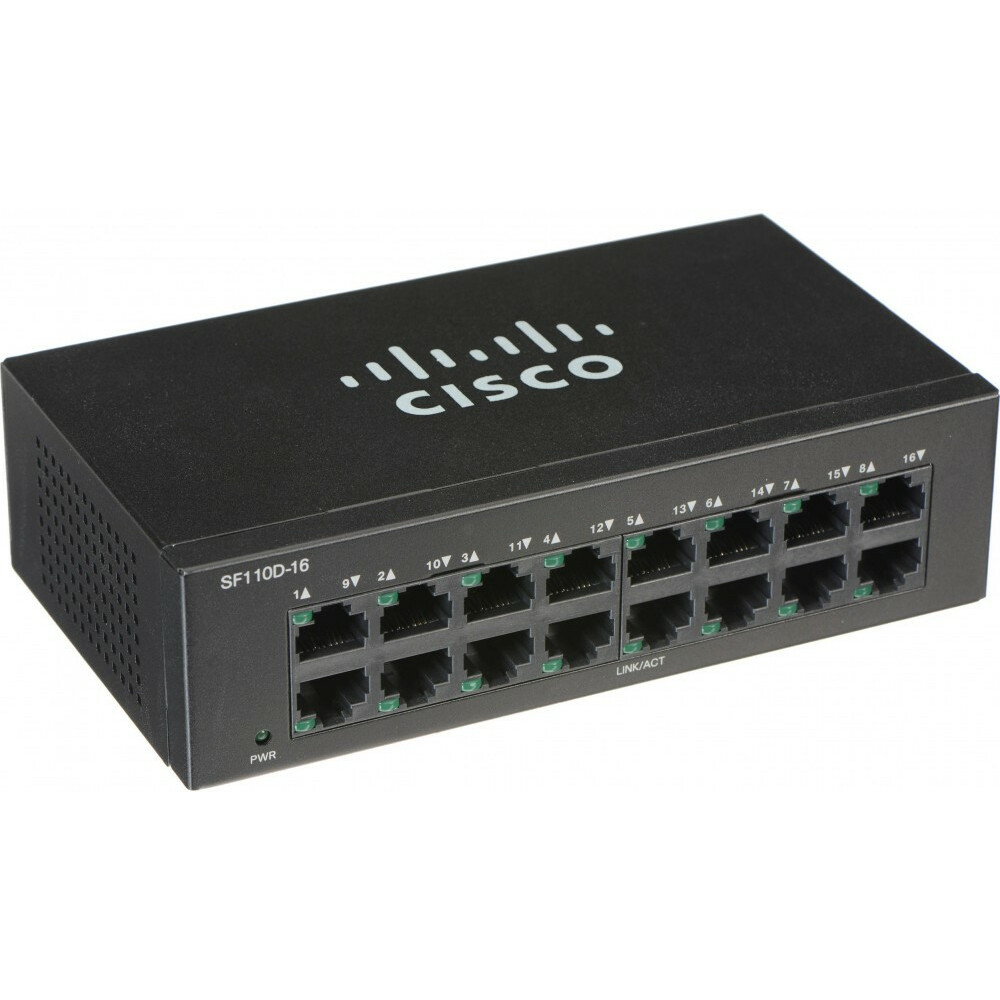 Коммутатор (свитч) Cisco SF110D-16-EU