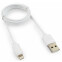 Кабель USB - Lightning, 1м, Гарнизон GCC-USB2-AP2-1M-W