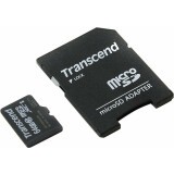 Карта памяти 64Gb MicroSD Transcend + SD адаптер (TS64GUSDXC10)