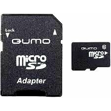 Карта памяти 128Gb MicroSD QUMO + SD адаптер  (QM128GMICSDXC10U1)