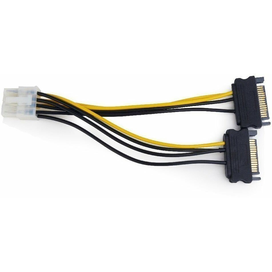Переходник 2x SATA - PCI-E 8-pin, Gembird CC-PSU-83