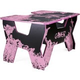 Игровой стол Generic Comfort Gamer 2 Black/Pink (GAMER2/VS/NP)