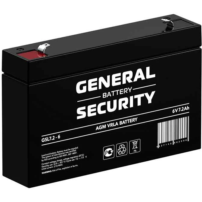 Аккумуляторная батарея General Security GSL7.2-6