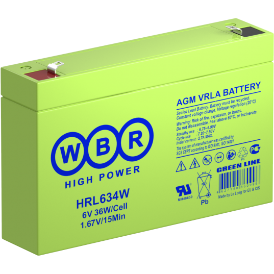 Аккумуляторная батарея WBR HRL634W