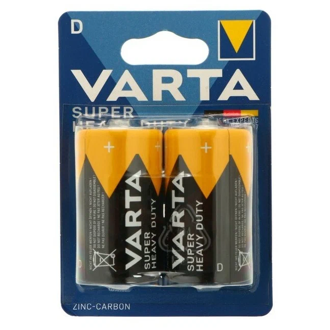 Батарейка Varta Super Heavy Duty (D, 2 шт) - R20/2SH
