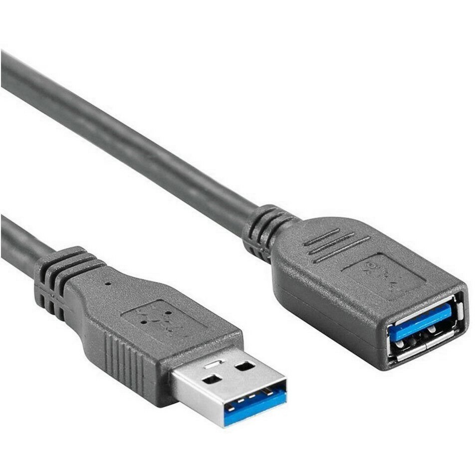 Кабель удлинительный USB A (M) - USB A (F), 0.5м, ExeGate EX-CC-USB3-AMAF-0.5 - EX294749RUS