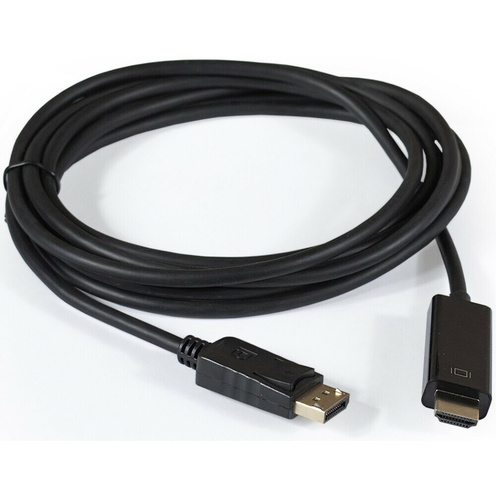 Кабель DisplayPort (M) - HDMI (M), 1.5м, ExeGate EX-CC-DP-HDMI-1.5 - EX294709RUS