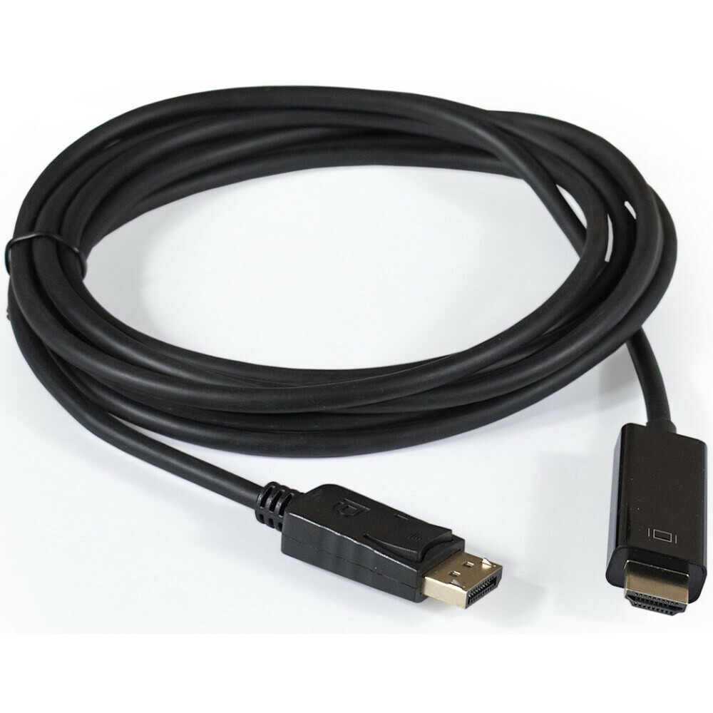 Кабель DisplayPort (M) - HDMI (M), 1м, ExeGate EX-CC-DP-HDMI-1.0 - EX294708RUS