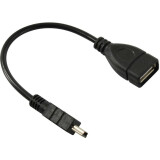 Переходник USB - miniUSB, 0.15м, ExeGate EX-OTG-USB2-AFminiBM5P-0.15 (EX294759RUS)