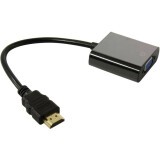Переходник HDMI (M) - VGA (F), 0.2м, ExeGate EX-HDMIM-VGAF-0.2 (EX294717RUS)