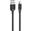 Кабель USB A (M) - microUSB B (M), 1м, itel M22N Black - ICD-M22N