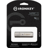 USB Flash накопитель 16Gb Kingston IronKey Locker+ 50 (IKLP50/16GB)