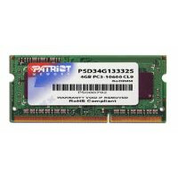 Оперативная память 4Gb DDR-III 1333MHz Patriot SO-DIMM (PSD34G13332S)
