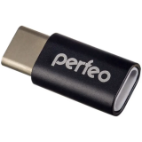 Переходник microUSB (F) - USB Type-C, Perfeo PF-VI-O005 Black (PF_A4268)