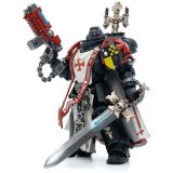 Фигурка JOYTOY Warhammer 40K Black Templars Sword Brethren Brother Lombast (JT4850)
