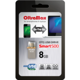 USB Flash накопитель 8Gb OltraMax 500 SMART Grey (OM008GB500SM-OTG)