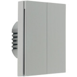 Умный выключатель Aqara Smart Wall Switch H1 Grey (Neutral, Double Rocker) (WS-EUK04GR)
