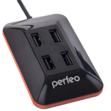 USB-концентратор Perfeo PF-VI-H028 Black (PF_A4527)