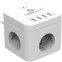 Сетевой фильтр Cablexpert Cube CUBE-3-U4-W-1.5