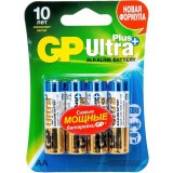 Батарейка GP 15AUP Ultra Plus Alkaline (AA, 4 шт)