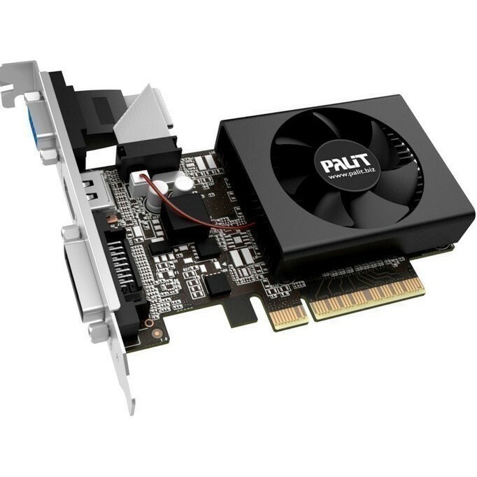 Видеокарта NVIDIA GeForce GT 710 Palit 2Gb (8922) OEM - NEAT7100HD46-2080F