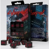 Набор кубиков Q Workshop Cyberpunk Red: Night City Essential Set (4D6 & 2D10) (SCPE01)