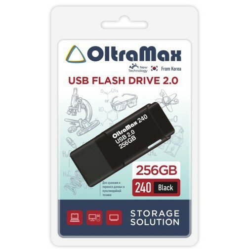 USB Flash накопитель 256Gb OltraMax 240 Black - OM-256GB-240-Black