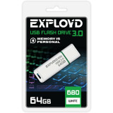 USB Flash накопитель 64Gb Exployd 680 White (EX-64GB-680-White)