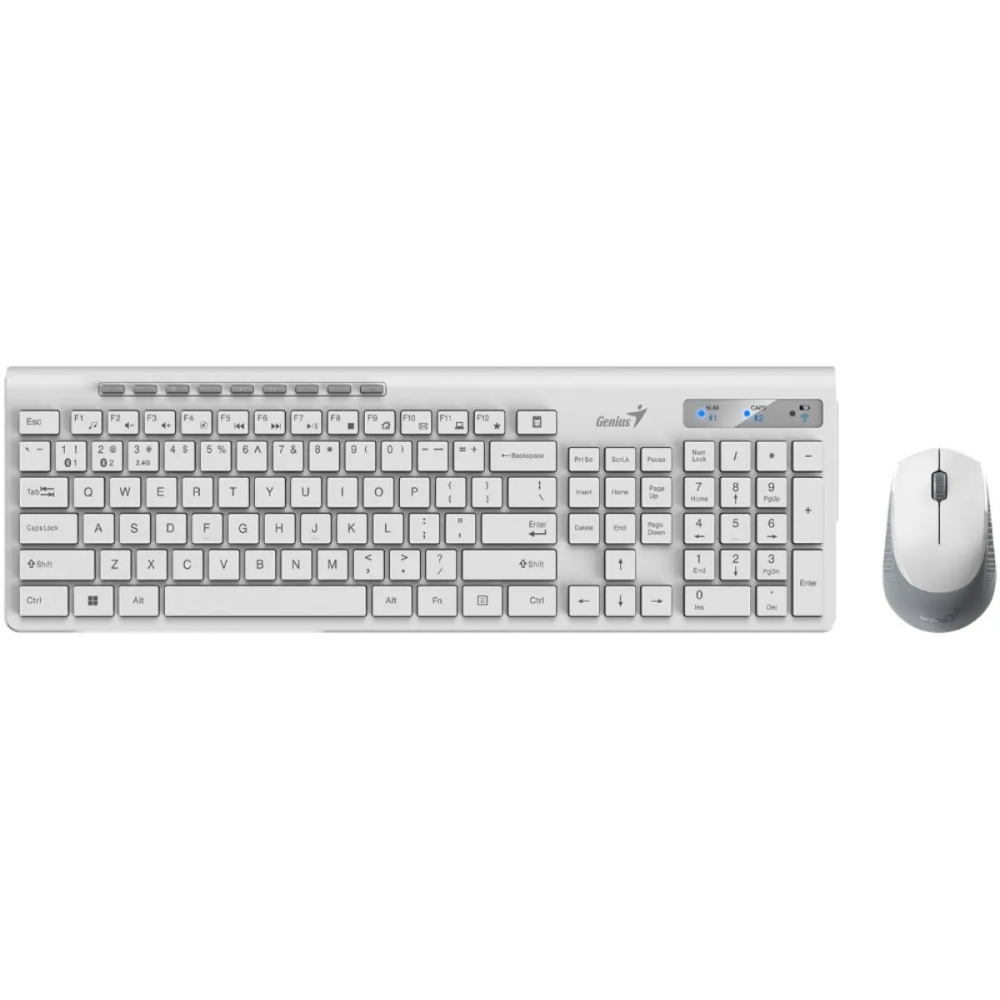 Клавиатура + мышь Genius SlimStar 8230 White/Gray - 31340015402