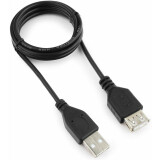 Кабель удлинительный USB A (M) - USB A (F), 1м, Гарнизон GCC-USB2-AMAF-1M