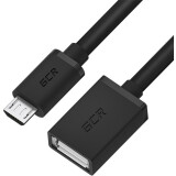 Кабель USB A (F) - microUSB B (M), 1м, Greenconnect GCR-MB4AF-BB2S-1.0m