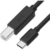 Кабель USB B (M) - USB Type-C, 1.5м, Greenconnect GCR-55250