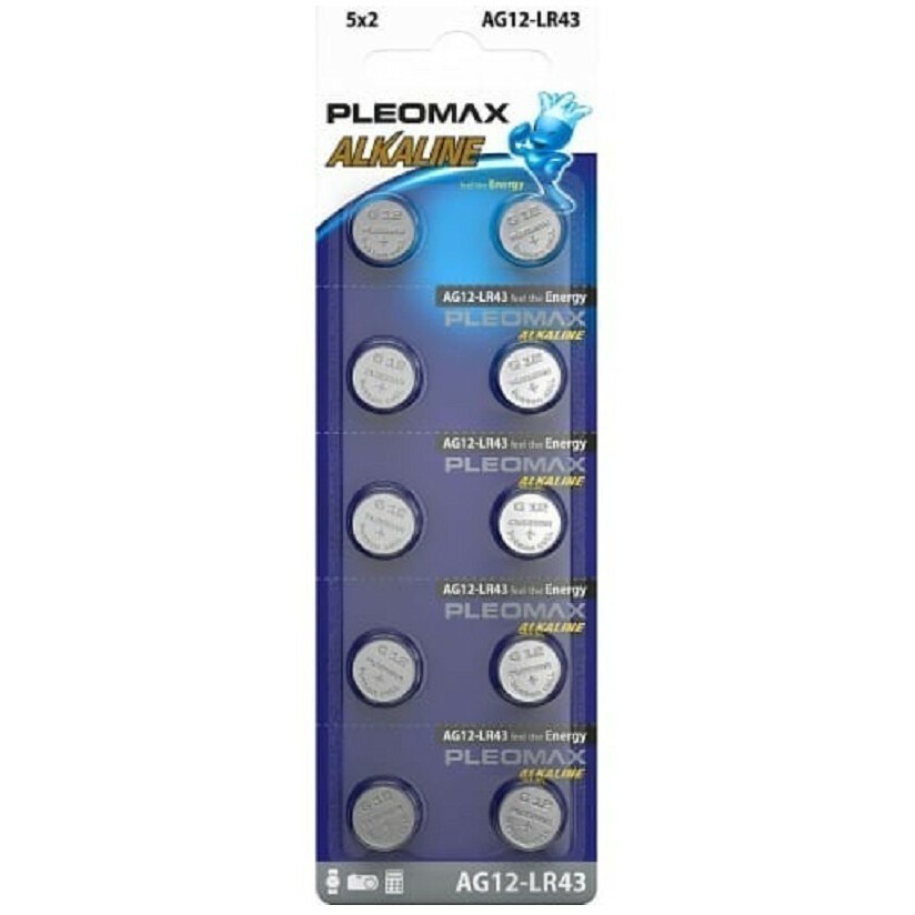 Батарейка Pleomax (LR43, 10 шт)