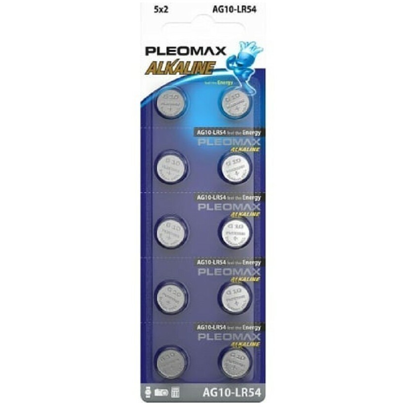 Батарейка Pleomax (LR54, 10 шт)