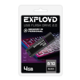 USB Flash накопитель 4Gb Exployd 670 Black (EX-4GB-670-Black)