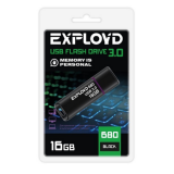 USB Flash накопитель 16Gb Exployd 680 Black (EX-16GB-680-Black)