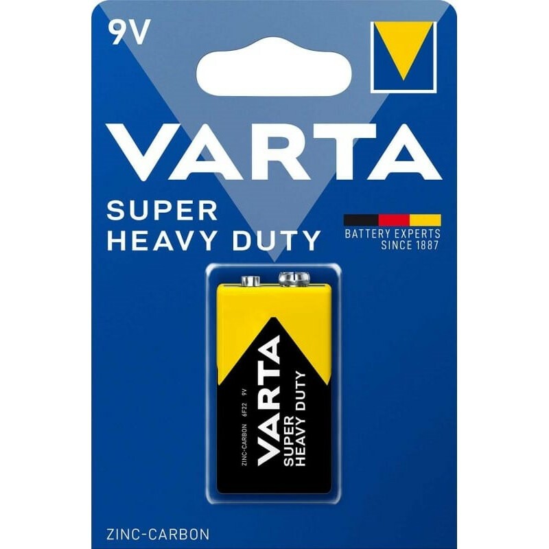Батарейка Varta Super Heavy Duty (9V, 1 шт)