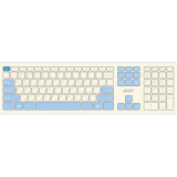 Клавиатура + мышь Acer OCC205 White (ZL.ACCEE.00C)