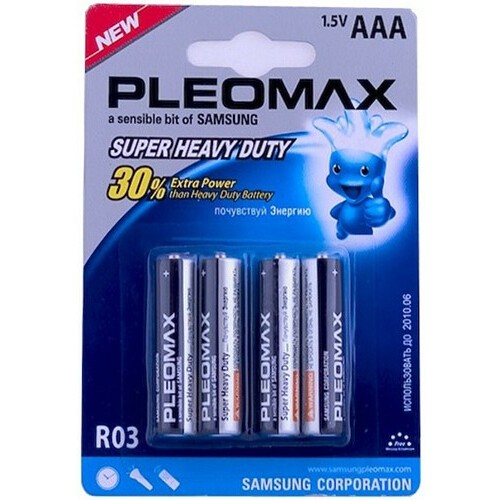 Батарейка Pleomax (AAA, 4 шт) - C0019248