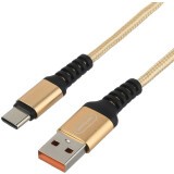 Кабель USB - USB Type-C, 1м, GoPower GP02T Gold (00-00022793)