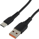 Кабель USB - USB Type-C, 1м, GoPower GP06T Black (00-00022782)