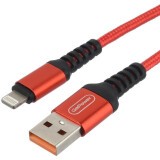 Кабель USB - Lightning, 1м, GoPower GP02L Red (00-00022789)
