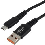 Кабель USB A (M) - microUSB B (M), 1м, GoPower GP02M Black (00-00022785)