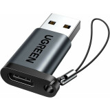 Переходник USB A (M) - USB Type-C (F), UGREEN US276 Black (35000)