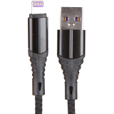 Кабель USB - Lightning, 1м, Zibelino ZDNC-APL-BLK