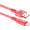 Кабель USB - Lightning, 1м, Defender F207 Red - 87107RED