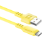 Кабель USB - USB Type-C, 1м, Defender F207 Yellow - 87106YEL