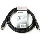 Антенный кабель Telecom TTV9501-2M, 2м